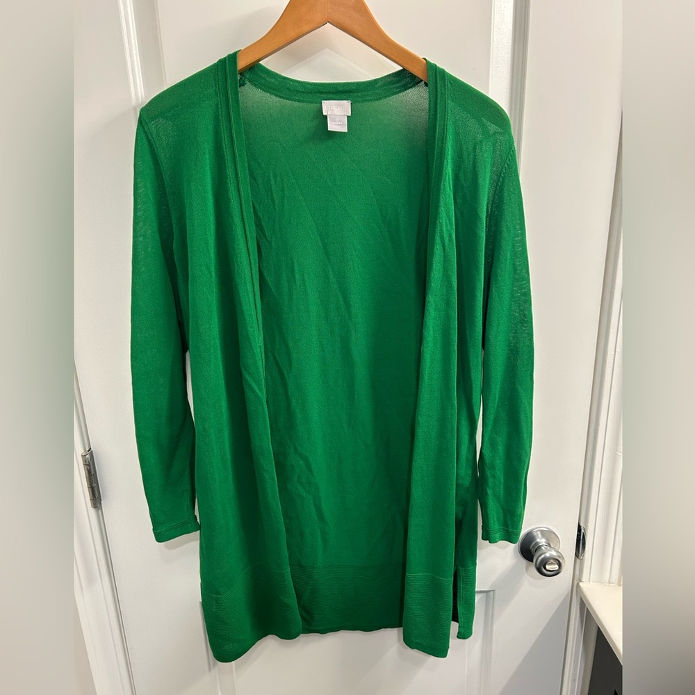 Chico's Women's Long Cardigan Sz S - Picture 4 of 4